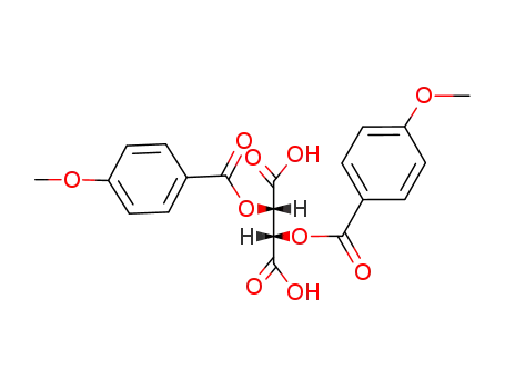 Molecular Structure of 50583-51-2 (Di-p-anisoyl-L-tartaric acid)