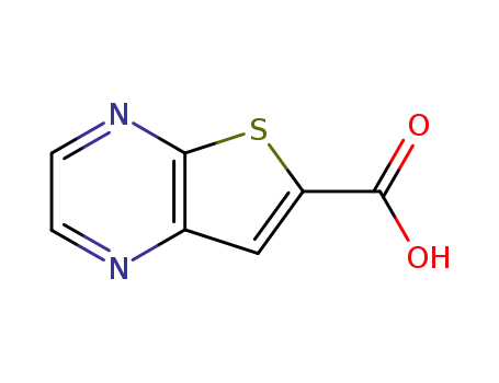 Molecular Structure of 59944-79-5 (THIENO[2,3-B]PYRAZINE-6-CARBOXYLIC ACID)