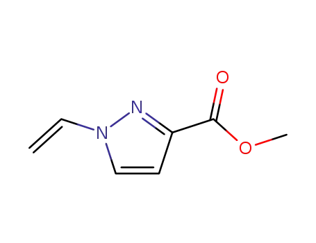 Molecular Structure of 122609-01-2 (1H-Pyrazole-3-carboxylicacid,1-ethenyl-,methylester(9CI))