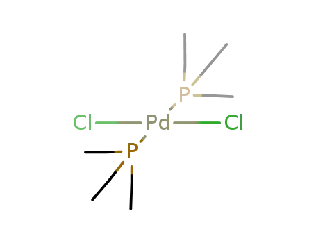Molecular Structure of 28425-04-9 (TRANS-DICHLOROBIS(TRIETHYLPHOSPHINE)PALLADIUM(II))