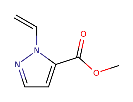 Molecular Structure of 122818-18-2 (1H-Pyrazole-5-carboxylicacid,1-ethenyl-,methylester(9CI))