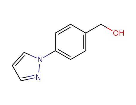 Molecular Structure of 143426-49-7 ((4-Pyrazol-1-ylphenyl)methanol)