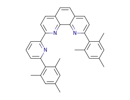 Molecular Structure of 1613741-33-5 (2-(6-(2,4,6-trimethylphenyl)pyridin-2-yl)-9-(2,4,6-trimethylphenyl)[1,10]phenanthroline)