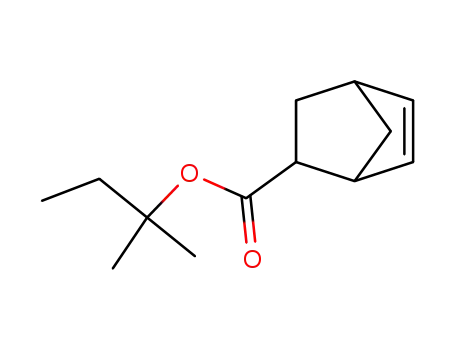 Molecular Structure of 398140-58-4 (Bicyclo[2.2.1]hept-5-ene-2-carboxylic acid, 1,1-dimethylpropyl ester)