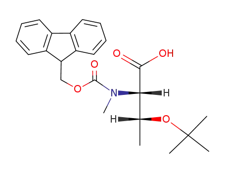 Molecular Structure of 117106-20-4 (N-Fmoc-N-Methyl-O-tert-butyl-L-threonine)