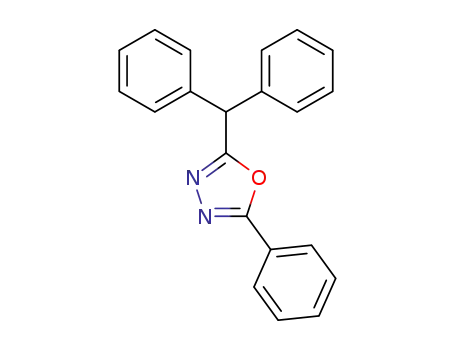 Molecular Structure of 58004-74-3 (1,3,4-Oxadiazole, 2-(diphenylmethyl)-5-phenyl-)