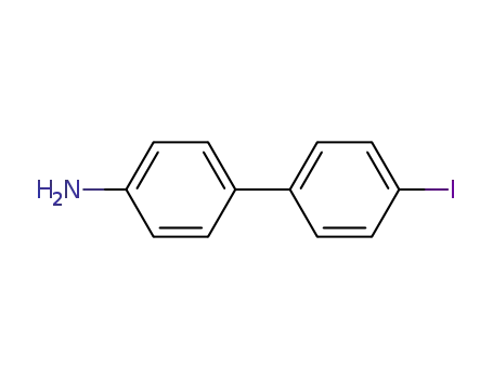 Molecular Structure of 7285-77-0 (4'-Iodo-(1,1'-biphenyl)-4-amine)