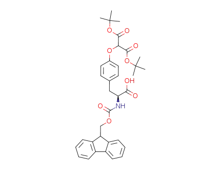 Molecular Structure of 168135-77-1 (FMOC-TYR(MALONYL-DI-OTBU)-OH)