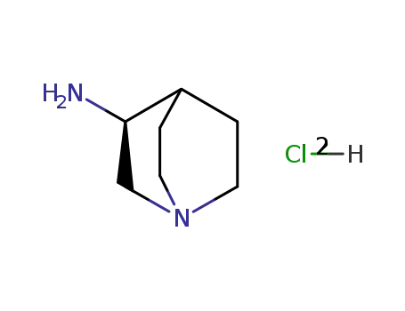 Molecular Structure of 137661-30-4 (1-Azabicyclo[2.2.2]octan-3-aMine,Monohydrochloride, (3S)- (9CI))