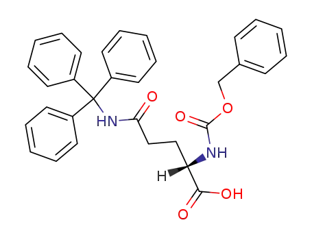 Molecular Structure of 132388-60-4 (Z-GLN(TRT)-OH)
