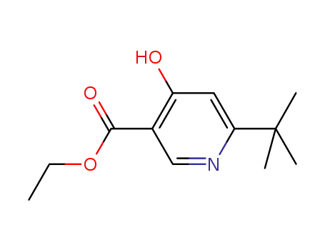 Molecular Structure of 134653-98-8 (Ethyl 6-(tert-butyl)-4-oxo-1,4-dihydropyridine-3-carboxylate)