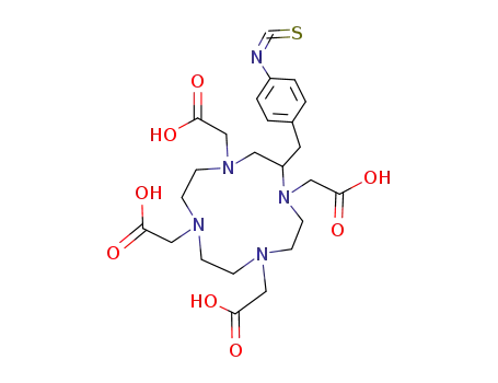 Molecular Structure of 127985-74-4 (1,4,7,10-Tetraazacyclododecane-1,4,7,10-tetraacetic acid, 2-[(4-isothiocyanatophenyl)methyl]-)