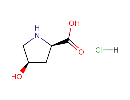 Molecular Structure of 77449-94-6 (cis-4-Hydroxy-D-proline hydrochloride)