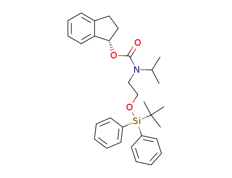 [2-(tert-Butyl-diphenyl-silanyloxy)-ethyl]-isopropyl-carbamic acid (S)-indan-1-yl ester