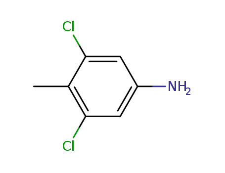 Molecular Structure of 54730-35-7 (3,5-Dichloro-4-methylaniline)