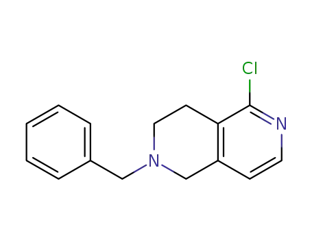 Molecular Structure of 1104027-46-4 (2-benzyl-5-chloro-1,2,3,4-tetrahydro-2,6-naphthyridine)
