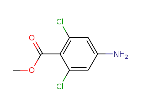 Molecular Structure of 232275-49-9 (Methyl 2,6-dichloro-4-aminobenzoate)