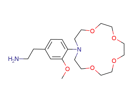 Molecular Structure of 497145-43-4 (Benzeneethanamine,
3-methoxy-4-(1,4,7,10-tetraoxa-13-azacyclopentadec-13-yl)-)