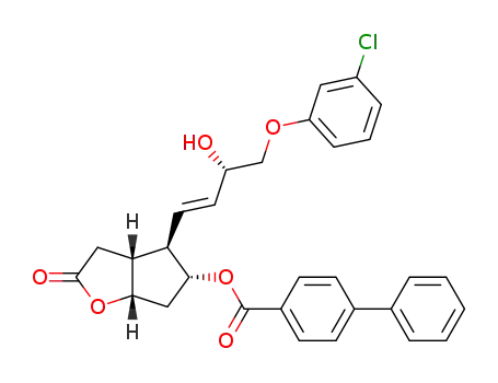 4-[4-(3-chlorophenoxy)-3-hydroxy-1-butenyl]-2-oxohexahydro-2H-cyclopenta[b]furan-5-yl [1,1'-biphenyl]-4-carboxylate