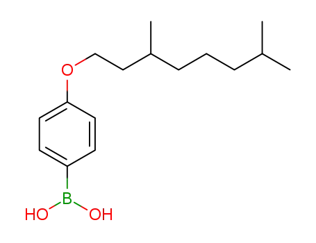 Molecular Structure of 209673-75-6 (4-(3,7-Dimethyloctyloxy)benzeneboronic acid)