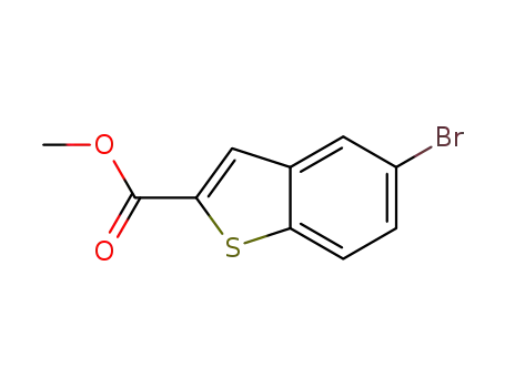 Molecular Structure of 7312-11-0 (Methyl 5-bromo-1-benzothiophene-2-carboxylate)