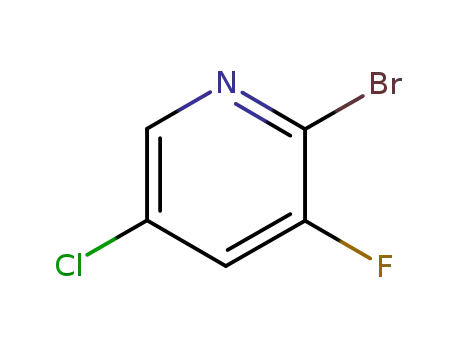 Molecular Structure of 514797-97-8 (2-Bromo-5-chloro-3-fluoropyridine)