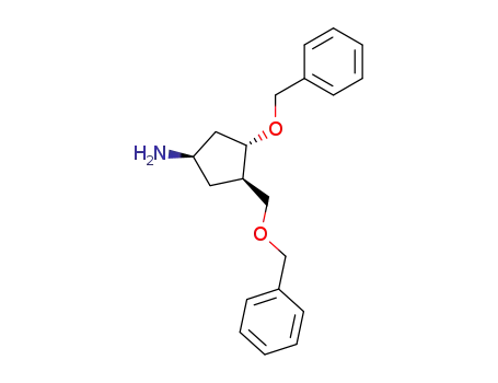 Molecular Structure of 114826-86-7 ((1R, 3S, 4R)-3-Benzyloxy-4-(benzyloxymethyl)cyclopentanamine)