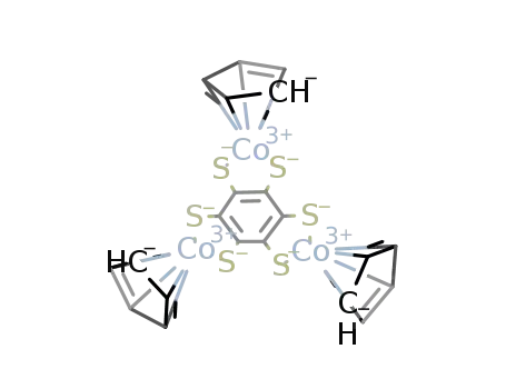 Molecular Structure of 168281-33-2 (Co3(η5-C5H5)3(S6C6))