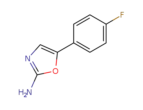 Molecular Structure of 21718-02-5 (5-(4-Fluorophenyl)oxazol-2-amine)