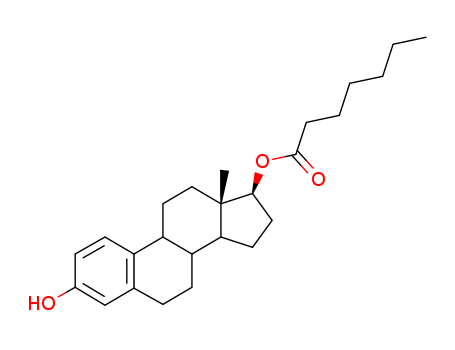 4956-37-0,Oestradiol 17-heptanoate,Estradiol,17-heptanoate (6CI,7CI,8CI);Heptanoic acid, 3-hydroxyestra-1,3,5(10)-trien-17b-yl ester (8CI);Estradiol17-enanthate;Estradiol enanthate;SQ 16150;Estra-1,3,5(10)-triene-3,17-diol(17b)-, 17-heptanoate;