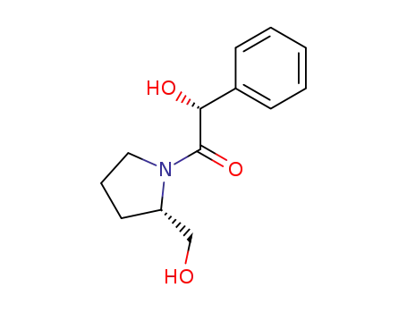 Molecular Structure of 102061-02-9 ((S)-2-hydroxymethyl-N-((R)-2-hydroxy-2-phenyl)-acetyl pyrrolidine)