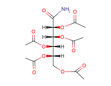 penta-<i>O</i>-acetyl-L-mannonic acid amide
