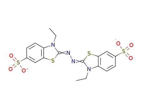 Molecular Structure of 790674-36-1 (2,2'-azinobis(3-ethylbenzothiazoline-6-sulfonate) cation radical)