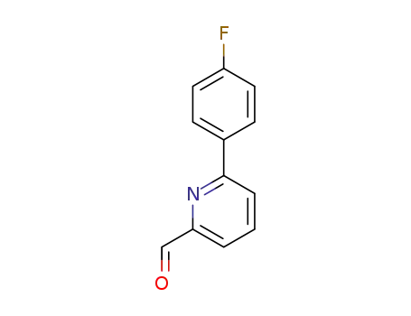 Molecular Structure of 834884-77-4 (6-(4-FLUOROPHENYL)PYRIDINE-2-CARBALDEHYDE)