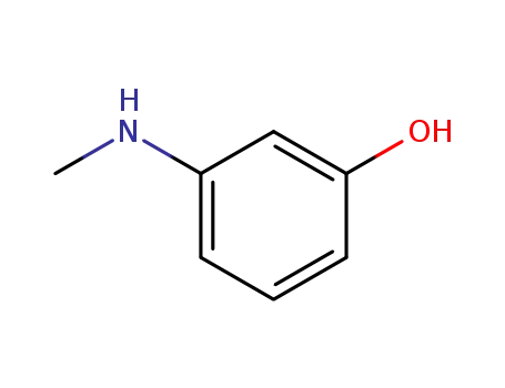Molecular Structure of 14703-69-6 (m-(Methylamino)phenol)