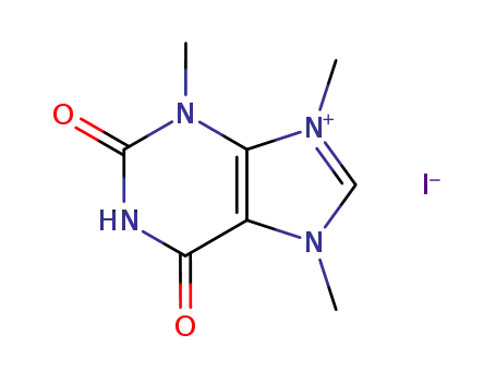 Molecular Structure of 86180-33-8 (1,7,9-trimethylxanthinium iodide)