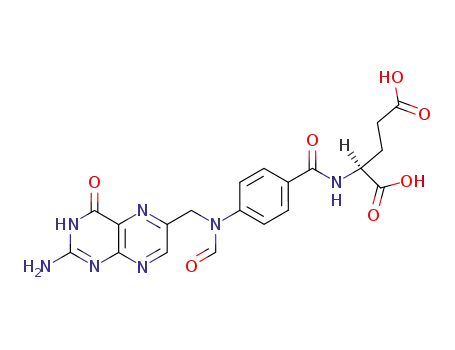 Molecular Structure of 134-05-4 (10-FORMYLFOLIC ACID (25 MG))