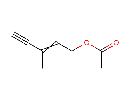 Molecular Structure of 35504-39-3 (2-Penten-4-yn-1-ol, 3-methyl-, acetate)