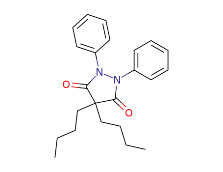 Molecular Structure of 102886-57-7 (4,4-dibutyl-1,2-diphenylpyrazolidine-3,5-dione)