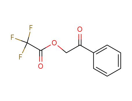 Molecular Structure of 115152-08-4 (Acetic acid, trifluoro-, 2-oxo-2-phenylethyl ester)