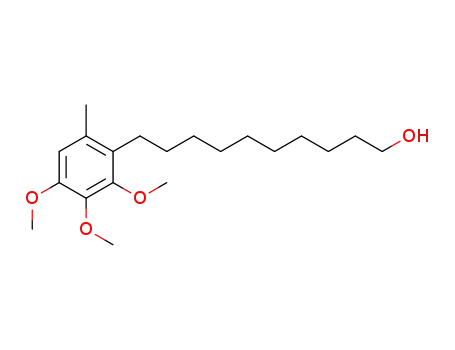 Molecular Structure of 1286209-74-2 (10-(2,3,4-trimethoxy-6-methylphenyl)decan-1-ol)
