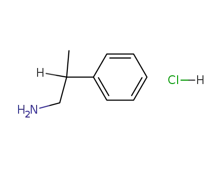 Molecular Structure of 20388-87-8 (beta-methyl-phenethylaminhydrochloride)