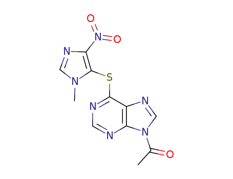 9-acetyl-6-[(1-methyl-4-nitro-5-imidazolyl)thio]purine