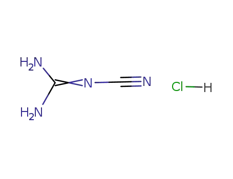 Molecular Structure of 58296-58-5 (Cyanoguanidine monohydrochloride)
