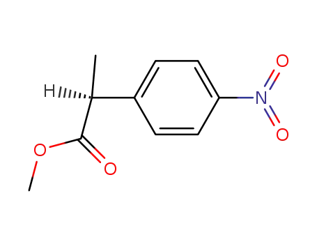 Molecular Structure of 50415-69-5 (methyl 2-(4-nitrophenyl)propionate)