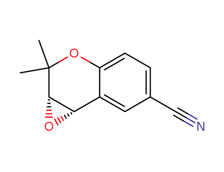 Molecular Structure of 114926-02-2 (6-cyano-2,2-dimethylchromene-3,4-epoxide)