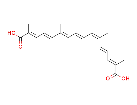 Molecular Structure of 27876-94-4 (8,8'-DIAPOCAROTENEDIOIC ACID)