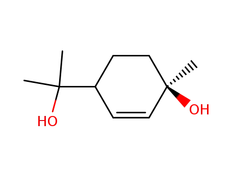 Molecular Structure of 54164-91-9 (cis-4-hydroxy-alpha,alpha,4-trimethylcyclohex-2-ene-1-methanol)