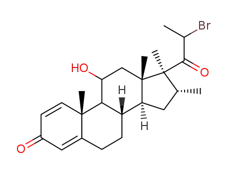 (8S,10R,13S,14S,16R,17S)-17-(2-Bromo-propionyl)-11-hydroxy-10,13,16,17-tetramethyl-6,7,8,9,10,11,12,13,14,15,16,17-dodecahydro-cyclopenta[a]phenanthren-3-one