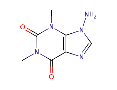 Molecular Structure of 113613-78-8 (1H-Purine-2,6-dione, 9-amino-3,9-dihydro-1,3-dimethyl-)